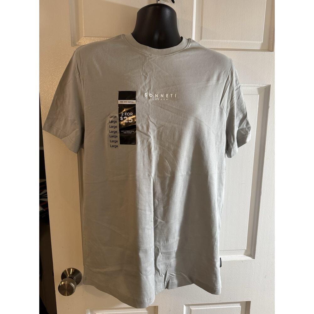 Men’s Sonneti Gray T-shirt Size Large